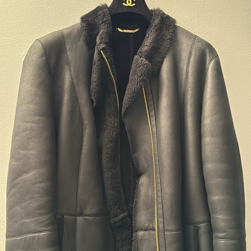 SALE‼️Gucci Leather Coat - Picture 12 of 17